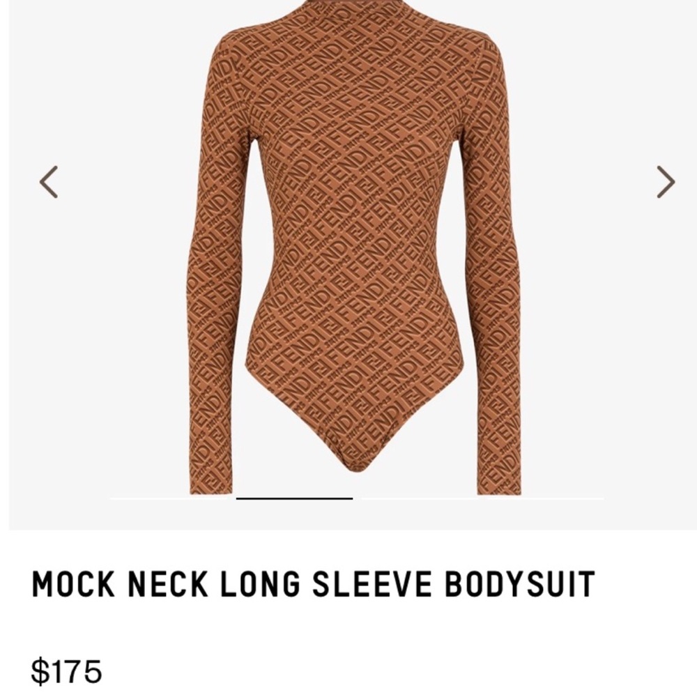 ** NWT- Fendi x SKIMS Mock Neck Body Suit